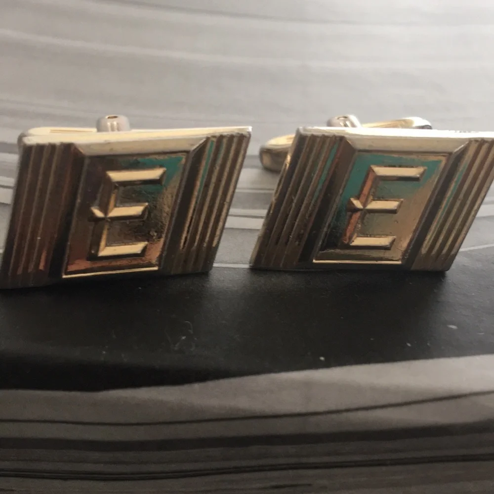 Vintage Hickok USA initial E Cuff links